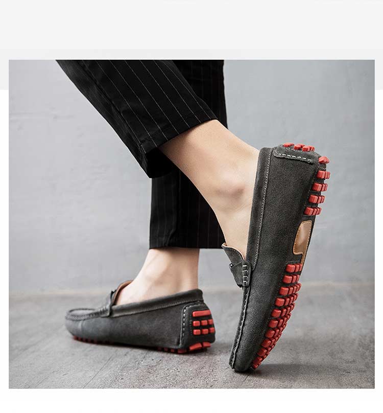 Mocassins Couleur Grise  Printemps été Pour Homme Sport