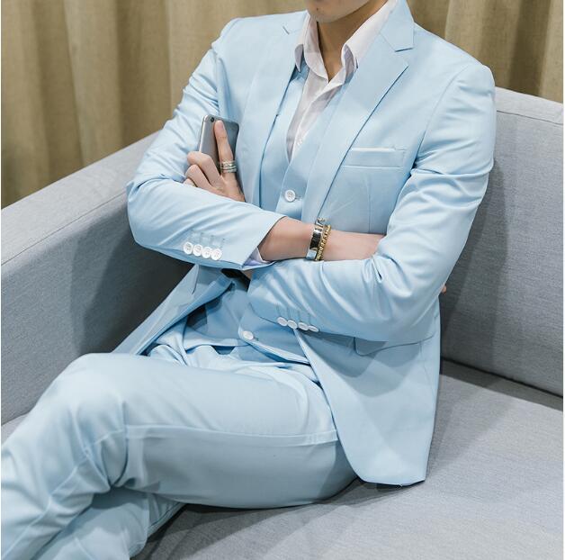 Sport-chic Costume Homme en Trois Pièces veste un bouton deux fontes coupe  sport - MS